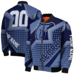 personalized memphis grizzlies star burst blue bomber jacket best selling