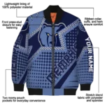 personalized memphis grizzlies star burst blue bomber jacket best selling