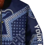 personalized memphis grizzlies star burst blue bomber jacket best selling