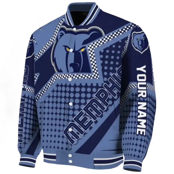 personalized memphis grizzlies star burst blue varsity jacket best selling.webp