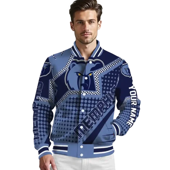 personalized memphis grizzlies star burst blue varsity jacket high quality.webp