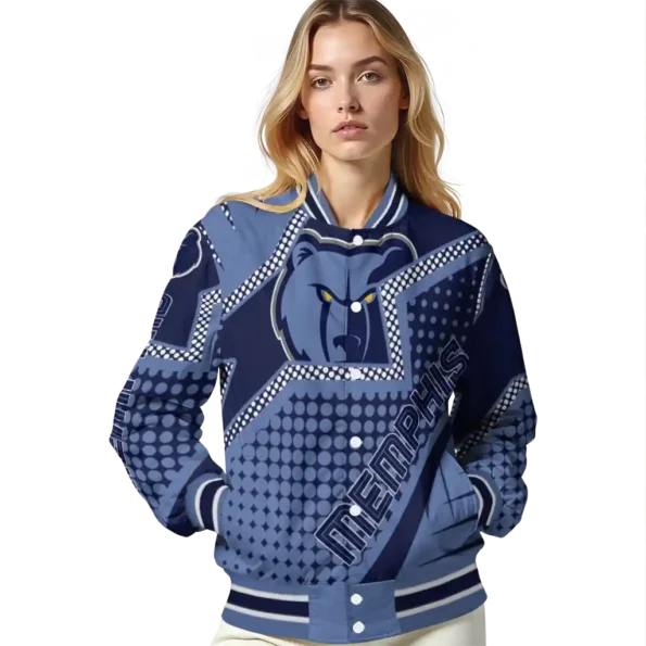 personalized memphis grizzlies star burst blue varsity jacket latest model.webp