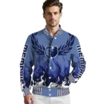 personalized memphis grizzlies winged blaze blue white varsity jacket best selling.webp