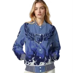personalized memphis grizzlies winged blaze blue white varsity jacket best selling.webp