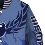 personalized memphis grizzlies winged blaze blue white varsity jacket best selling.webp