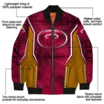 personalized miami heat power plate red bomber jacket best selling