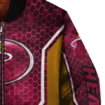 personalized miami heat power plate red bomber jacket best selling