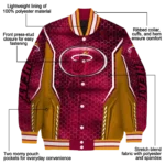 personalized miami heat power plate red varsity jacket best selling.webp