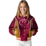 personalized miami heat power plate red varsity jacket best selling.webp