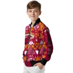 personalized miami heat pyramid shapes red bomber jacket best selling