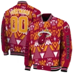 personalized miami heat pyramid shapes red varsity jacket best selling.webp