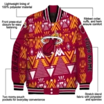 personalized miami heat pyramid shapes red varsity jacket best selling.webp