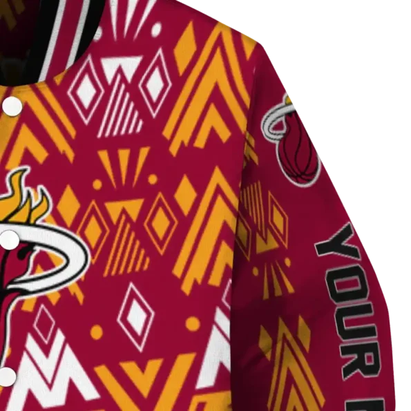 personalized miami heat pyramid shapes red varsity jacket premium grade.webp