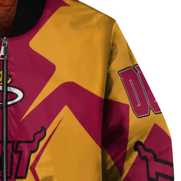 personalized miami heat spider mark red bomber jacket premium grade