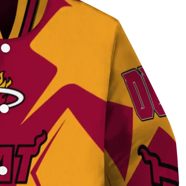personalized miami heat spider mark red varsity jacket premium grade.webp