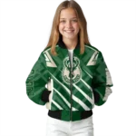 personalized milwaukee bucks chevron angles green bomber jacket best selling