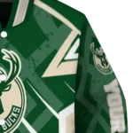 personalized milwaukee bucks chevron angles green varsity jacket best selling.webp
