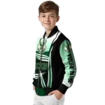 personalized milwaukee bucks mesh effect green black bomber jacket best selling