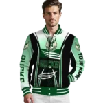 personalized milwaukee bucks mesh effect green black varsity jacket best selling.webp