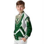 personalized milwaukee bucks v stripes green white varsity jacket best selling.webp