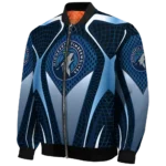 personalized minnesota timberwolves mesh chest black bomber jacket best selling