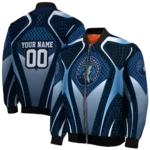 personalized minnesota timberwolves mesh chest black bomber jacket best selling