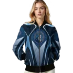 personalized minnesota timberwolves mesh chest black bomber jacket best selling