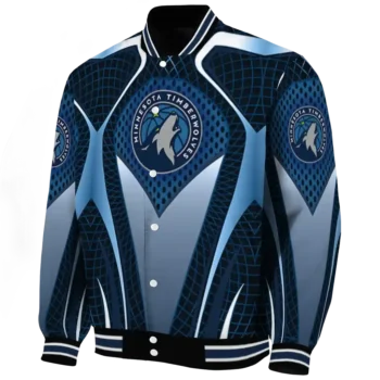 personalized minnesota timberwolves mesh chest black varsity jacket best selling.webp