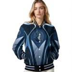personalized minnesota timberwolves mesh chest black varsity jacket best selling.webp