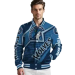 personalized minnesota timberwolves star burst midnight blue varsity jacket best selling.webp