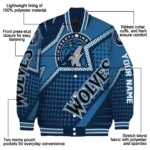 personalized minnesota timberwolves star burst midnight blue varsity jacket best selling.webp