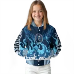 personalized minnesota timberwolves winged blaze midnight blue white varsity jacket best selling.webp