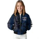 personalized new orleans pelicans hexagon cluster navy black bomber jacket best selling