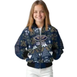 personalized new orleans pelicans pyramid shapes navy bomber jacket best selling