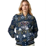 personalized new orleans pelicans pyramid shapes navy varsity jacket best selling.webp