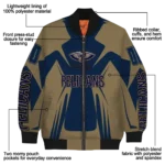 personalized new orleans pelicans spider mark navy bomber jacket best selling