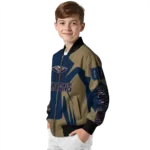 personalized new orleans pelicans spider mark navy bomber jacket best selling
