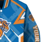 personalized new york knicks chevron angles blue varsity jacket best selling.webp