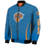 personalized new york knicks chevron arrow blue bomber jacket best selling