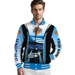 personalized new york knicks mesh effect blue black varsity jacket best selling.webp
