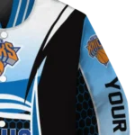 personalized new york knicks mesh effect blue black varsity jacket best selling.webp