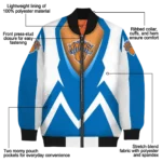 personalized new york knicks v stripes blue white bomber jacket best selling