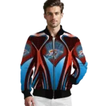 personalized oklahoma city thunder mesh chest black bomber jacket best selling