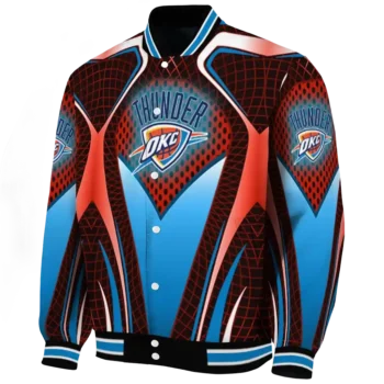 personalized oklahoma city thunder mesh chest black varsity jacket best selling.webp