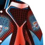 personalized oklahoma city thunder mesh chest black varsity jacket best selling.webp