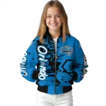 personalized orlando magic hexagon cluster blue black bomber jacket best selling