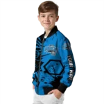 personalized orlando magic hexagon cluster blue black bomber jacket best selling