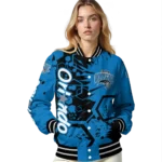 personalized orlando magic hexagon cluster blue black varsity jacket best selling.webp