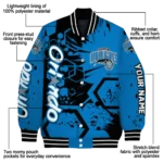 personalized orlando magic hexagon cluster blue black varsity jacket best selling.webp