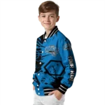 personalized orlando magic hexagon cluster blue black varsity jacket best selling.webp